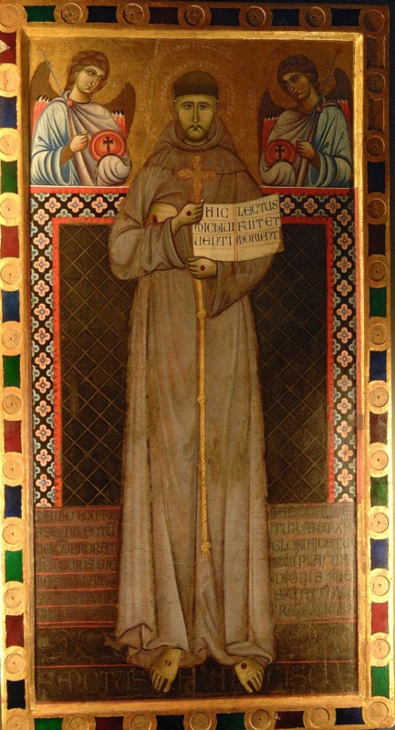 San Francesco e due angeli - Museo della Porziuncola at Santa Maria degli Angeli in Assisi